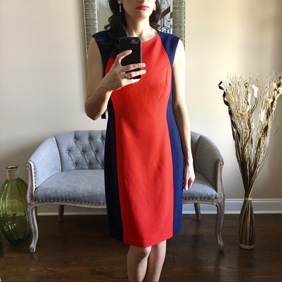 Tahari Colorblock Dress NWT - Picture 2 of 8